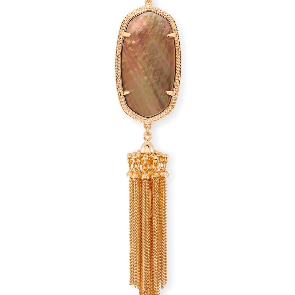 Rayne Necklace in Rose Gold Brown Pearl